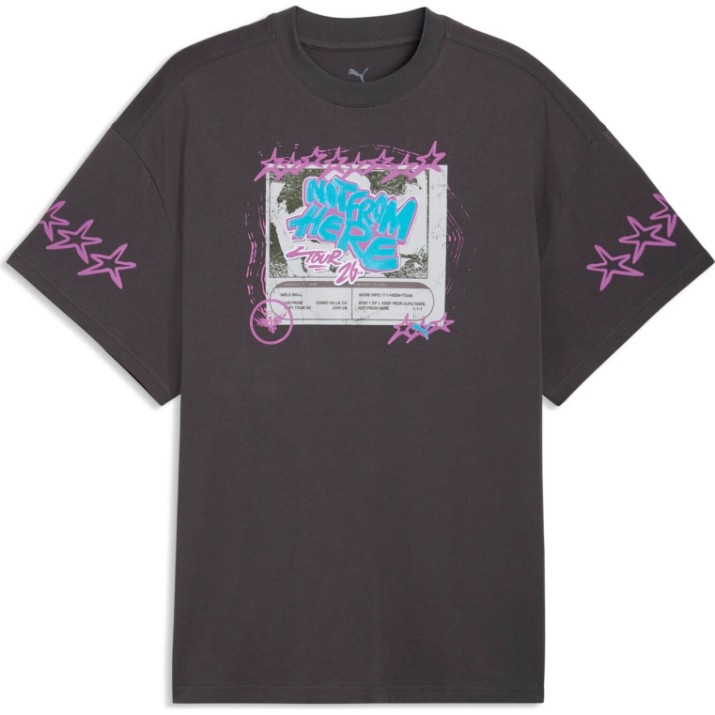 Мужская футболка Puma Melo X Hive Tee II Dusky Gray, s.XXL