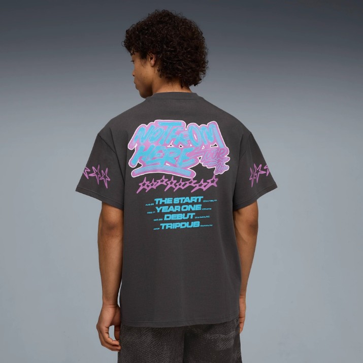 Мужская футболка Puma Melo X Hive Tee II Dusky Gray, s.XXL