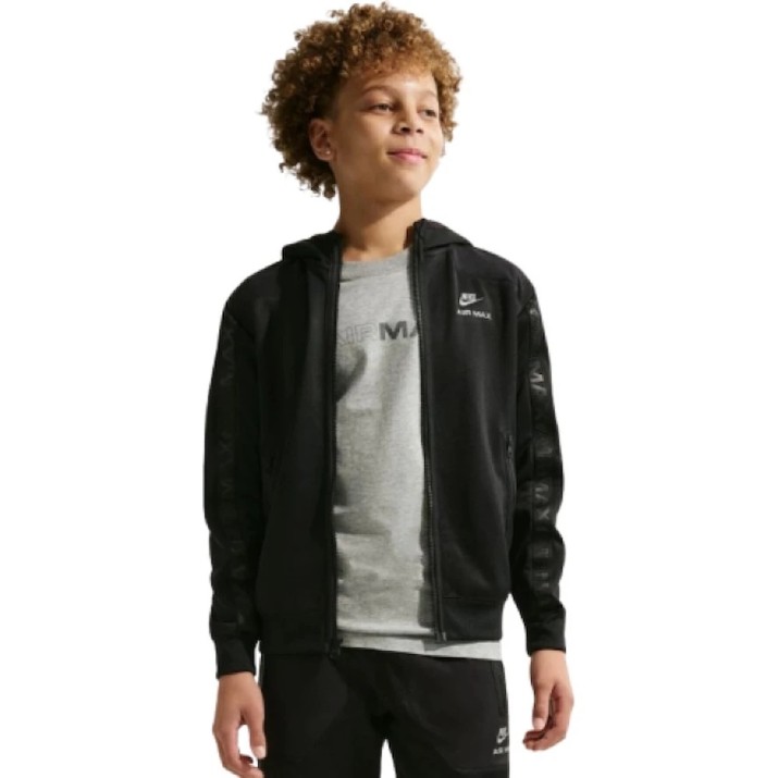 Детская толстовка Nike Sportswear Big Kids Triple Black, s.S