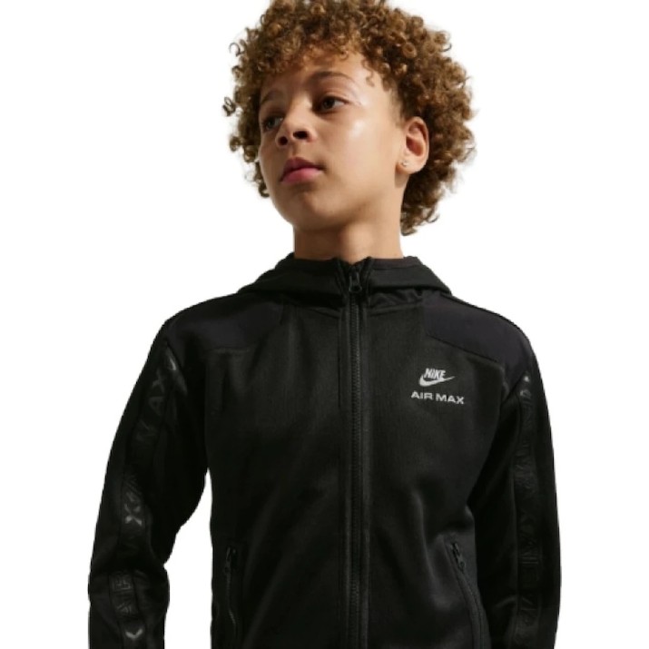 Детская толстовка Nike Sportswear Big Kids Triple Black, s.S
