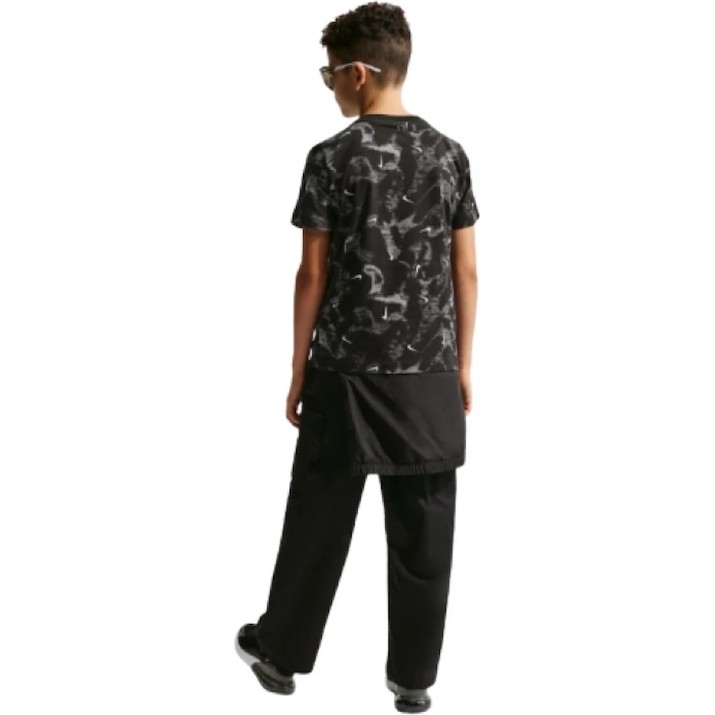 Tricou pentru copii Nike Sportswear Kids T-Shirt Black/White, s.M