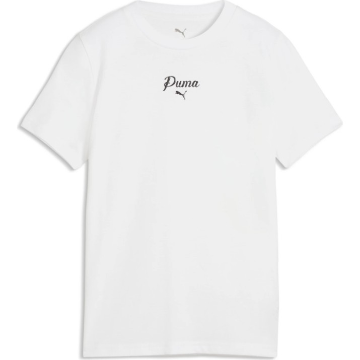 Детская футболка Puma Ess Script G Puma White, s.176