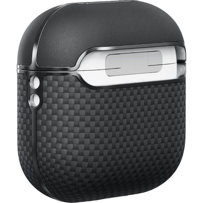 Чехол для наушников Pitaka Aramid Fiber Magnetic Case for AirPods 4 Black/Gray (APM2404)