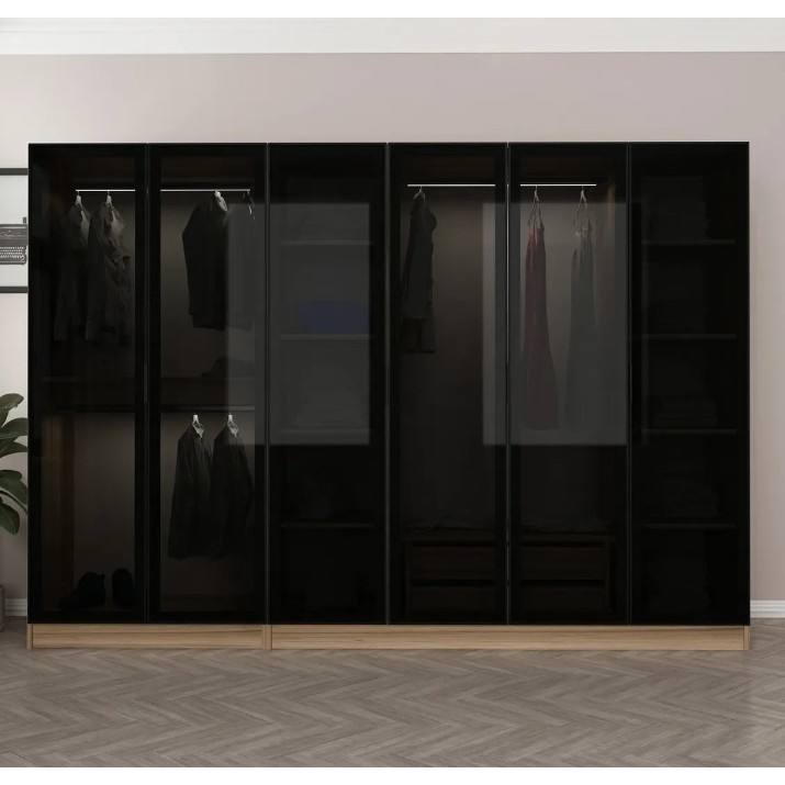 Dulap Trendy Kale 7650 Dore/Black 270x210x52cm GTR004712