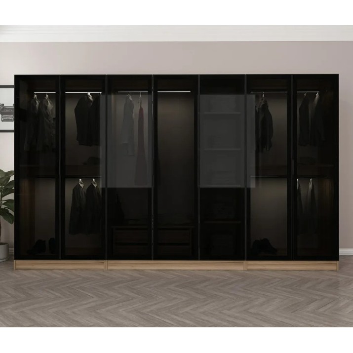 Dulap Trendy Kale 7652 Dore/Black 315x210x52cm GTR004714