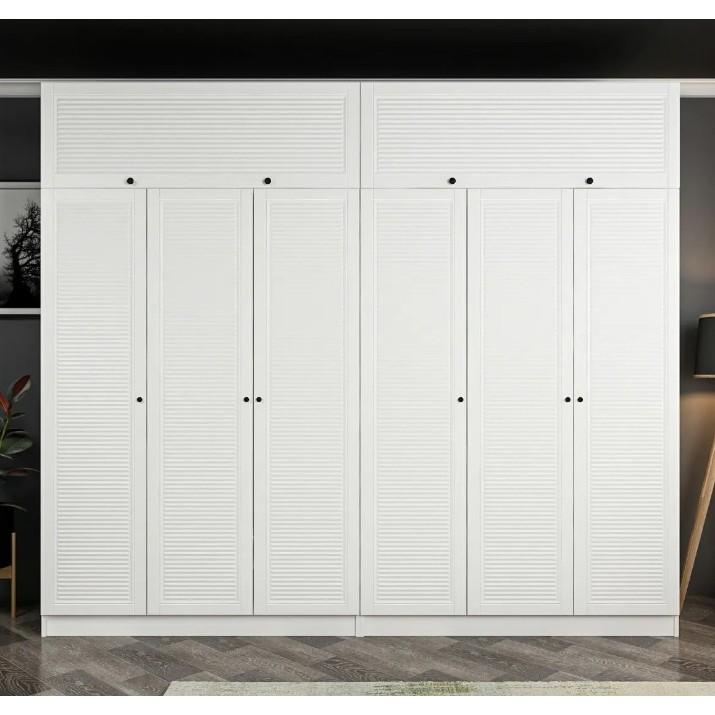 Dulap Trendy Kale 8434 White 270x255x52cm GTR004741