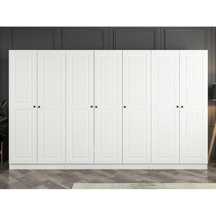 Шкаф Trendy Kale Mebran 4012 White 315x190x52cm GTR001828