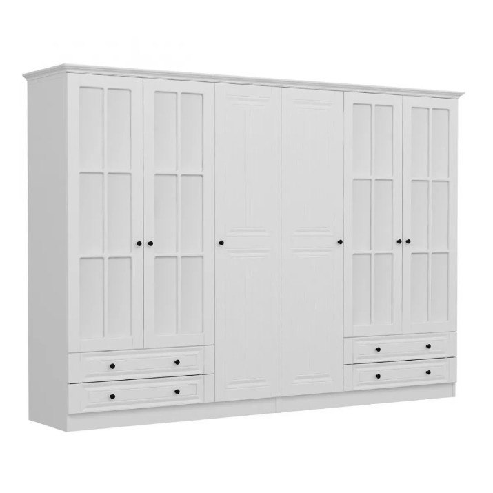 Шкаф Trendy Kale Mebran 4784 White 270x210x52cm GTR001830