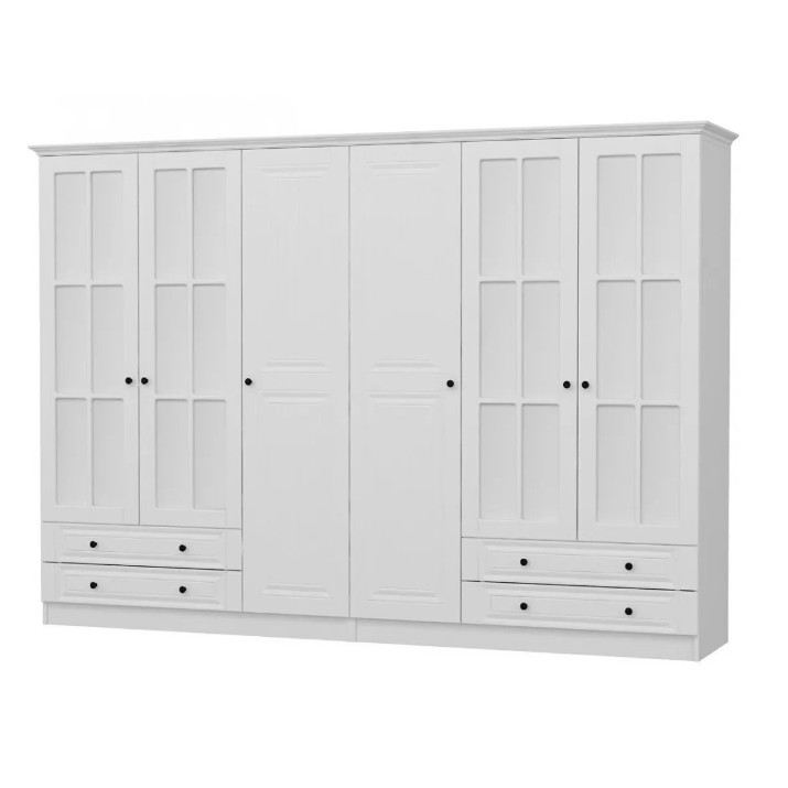 Шкаф Trendy Kale Mebran 4784 White 270x210x52cm GTR001830