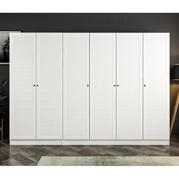 Dulap Trendy Kale Mebran 8393 White 270x190x52cm GTR001823