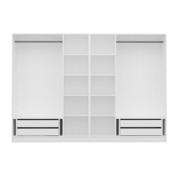 Dulap Trendy Kale Plus 7813 White/Black 270x210x52cm GTR004901