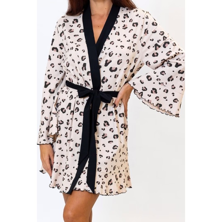 Halat Ajoure T5165 Beige Leopard, s.2XL