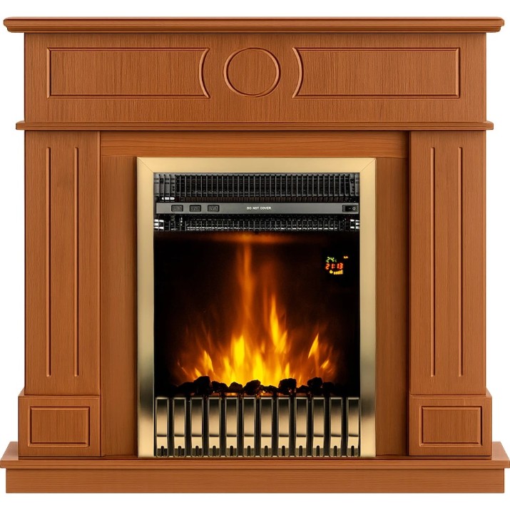 Электрокамин Art Flame Ambasador & Gala Gold Nut 