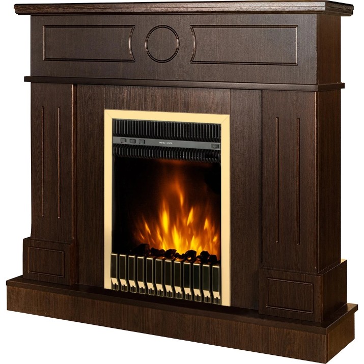 Электрокамин Art Flame Ambasador & Gala Gold Wenge
