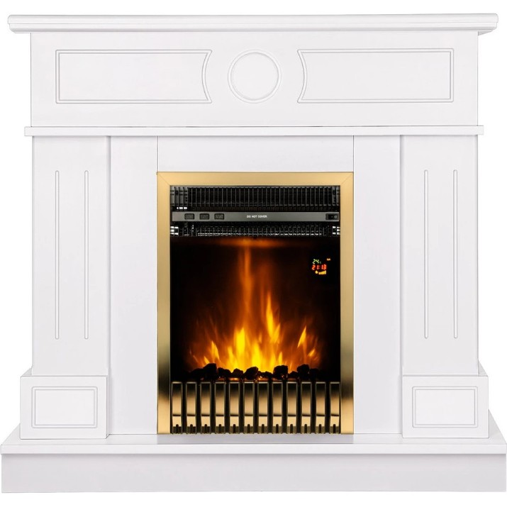 Электрокамин Art Flame Ambasador & Gala Gold White