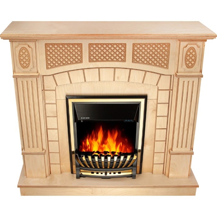 Электрокамин Art Flame Amsterdam Wood & Meridian Beige