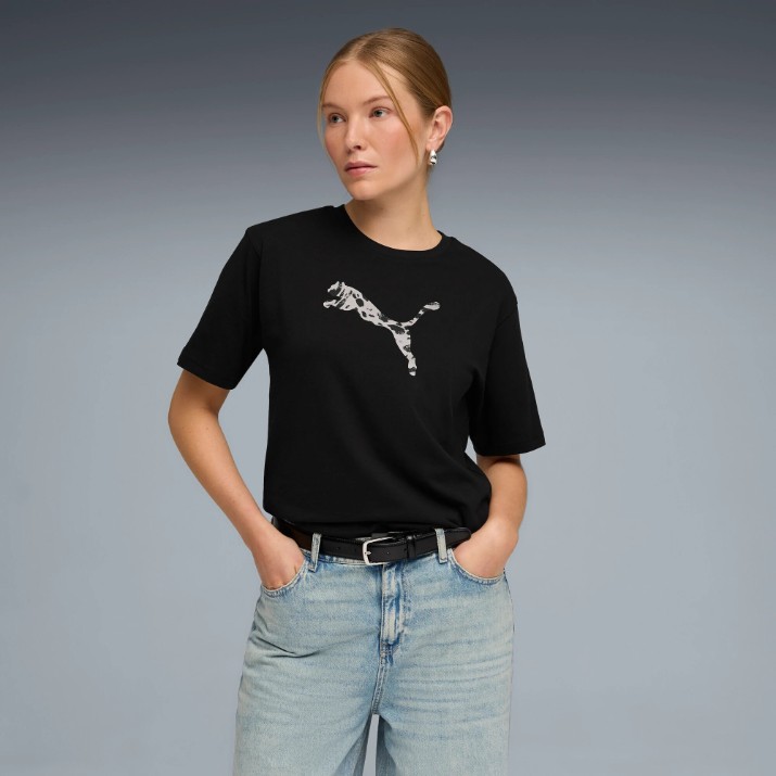 Женская футболка Puma Ess Graphic Animal Puma Black, s.XS (69182101)