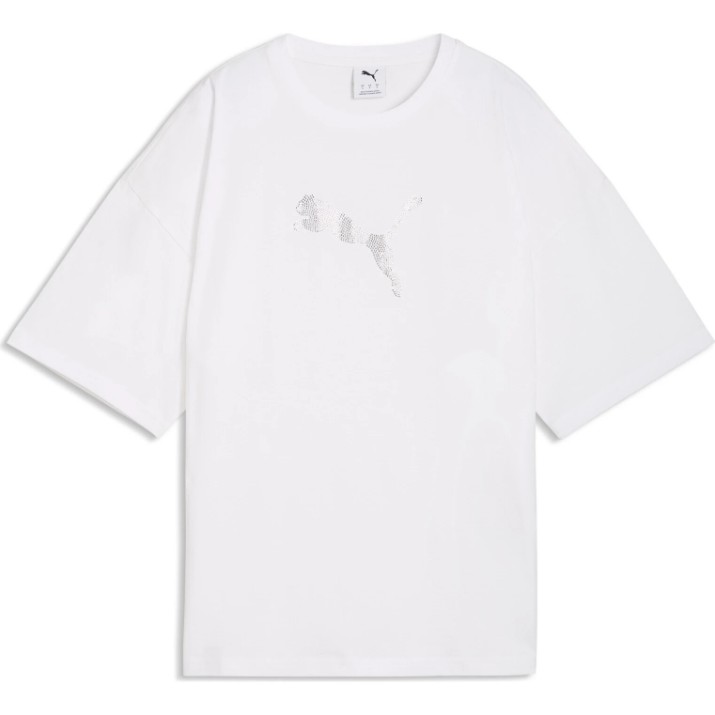 Женская футболка Puma Ess Graphics Leo Lux Puma White, s.XL