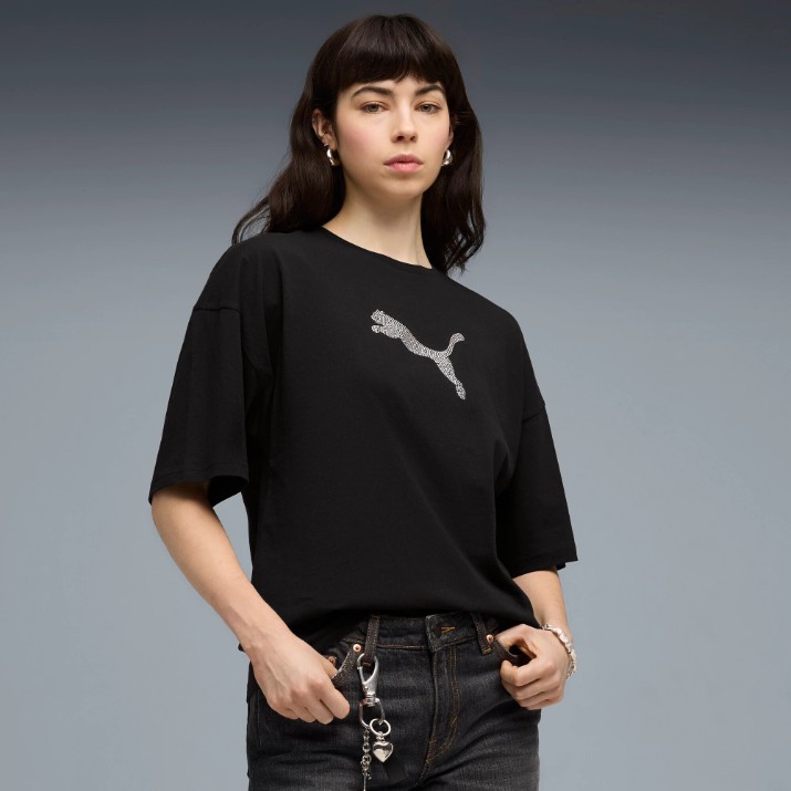 Женская футболка Puma Ess Graphics Leo Lux Puma Black, s.L