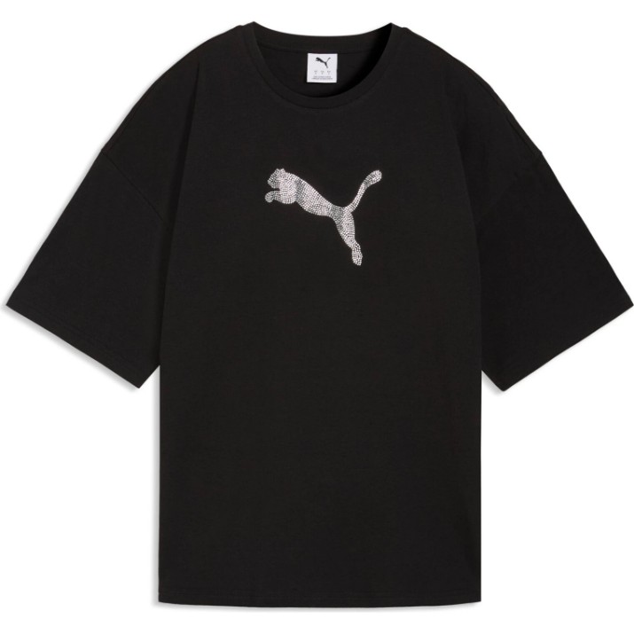 Женская футболка Puma Ess Graphics Leo Lux Puma Black, s.S
