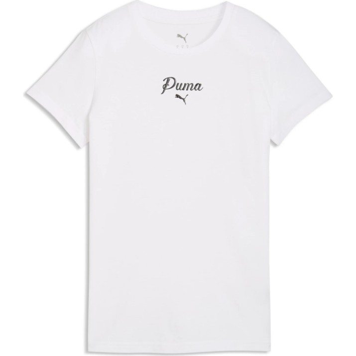 Женская футболка Puma Essentials Script Puma White, s.M