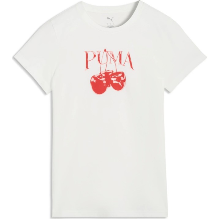 Tricou de dame Puma Graphics Cherry Puma White, s.M