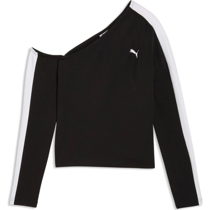 Женский лонгслив Puma T7 Asymmetric Puma Black, s.XS
