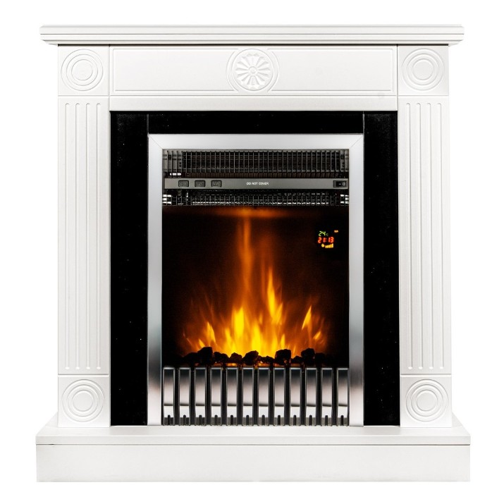 Șemineu electric Art Flame Donald & Gala Silver White