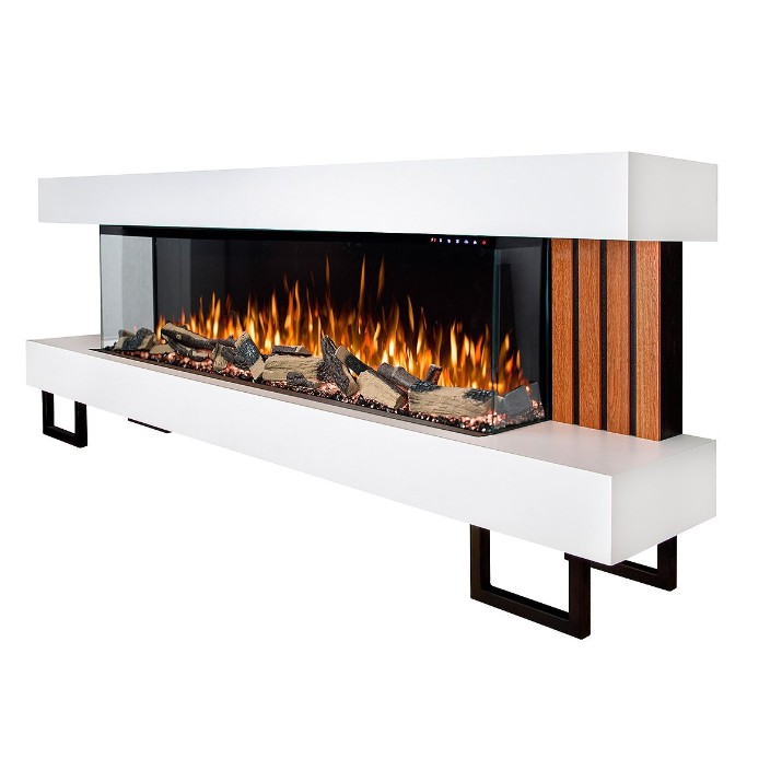Șemineu electric Art Flame Firesa & Haiti 65 White