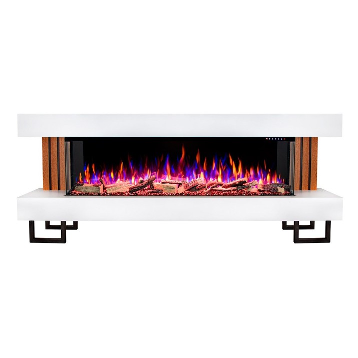Șemineu electric Art Flame Firesa & Haiti 65 White