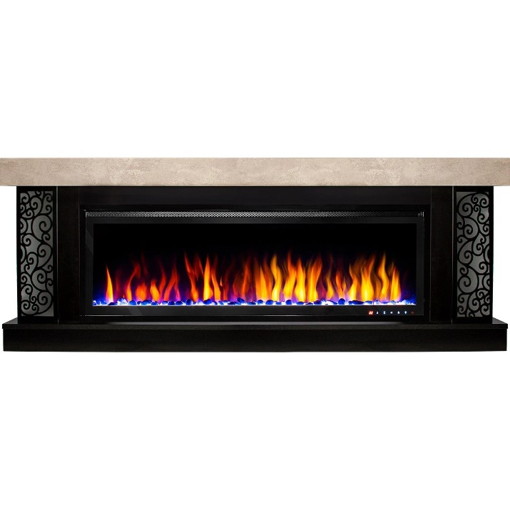 Șemineu electric Art Flame Galateea Maxi & Schubert 50 Beige/Black