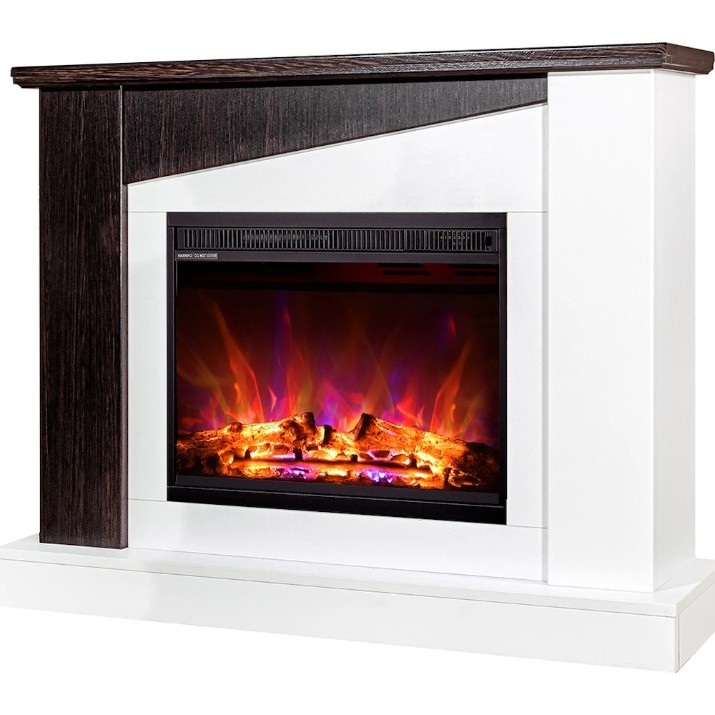 Электрокамин Art Flame Gaspar & Lorance White/Dark Walnut