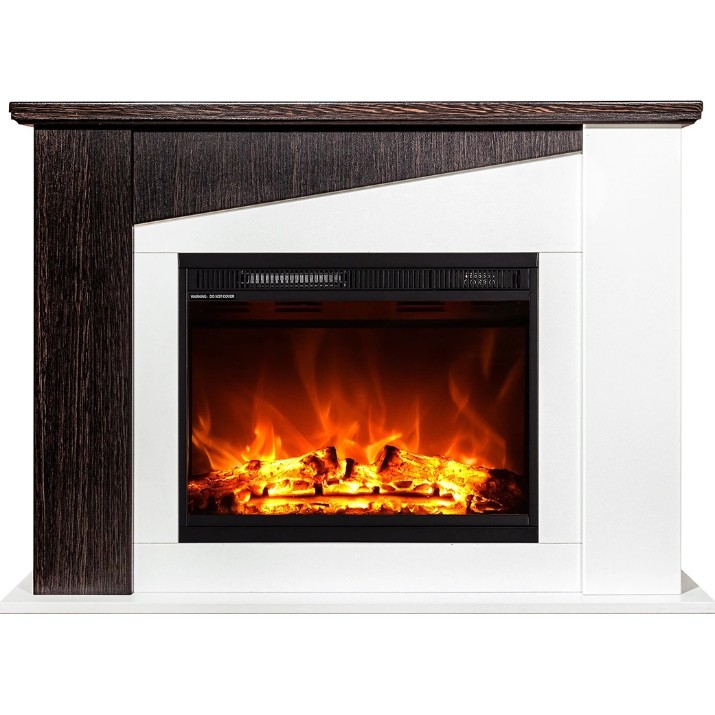 Электрокамин Art Flame Gaspar & Lorance White/Dark Walnut
