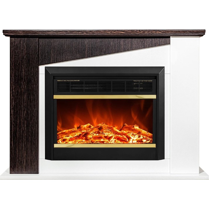 Электрокамин Art Flame Gaspar & Mars White/Dark Walnut