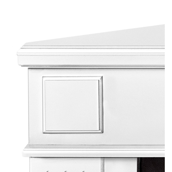 Șemineu electric Art Flame Marina colt white & Gala silver