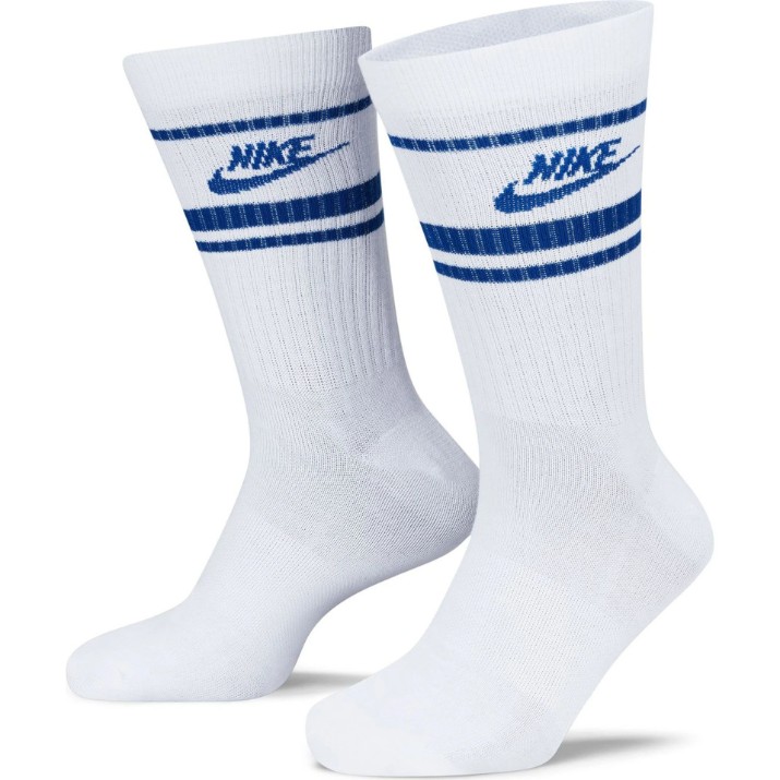 Ciorapi pentru bărbați Nike Sportswear Dri-Fit Everyday Essential White/Game Royal, s.L