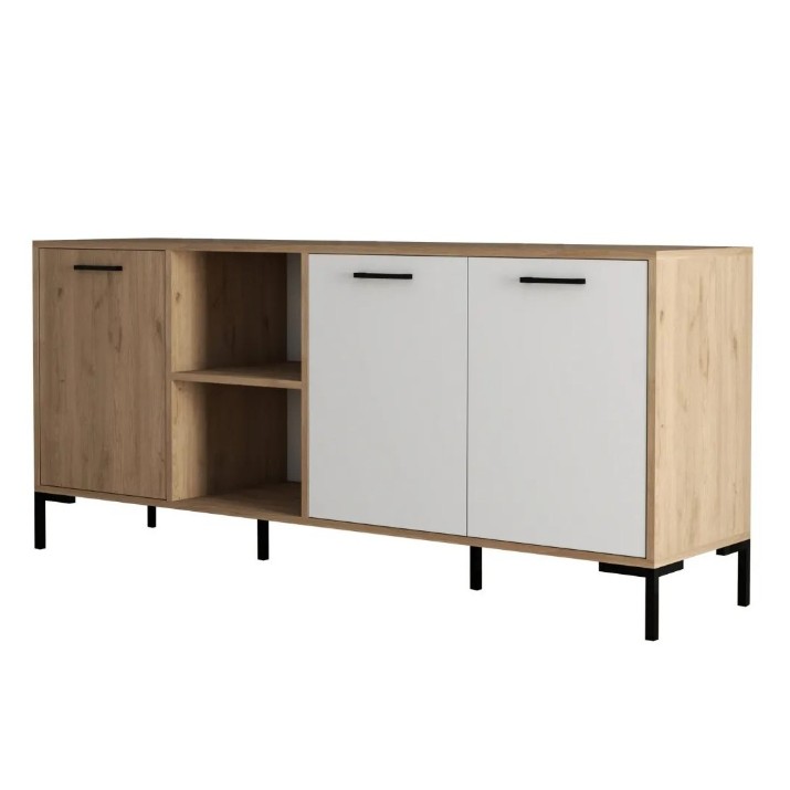 Dulăpior Trendy Aurora 1634 Oak/White 180x80x45cm GTR006301