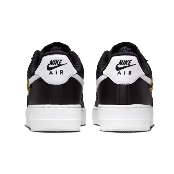 Кеды женские Nike Air Force 1 07 Premium Flowers Black/Metallic Gold/White, s.38