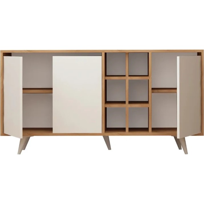 Dulăpior Trendy Seria Walnut/White 140x86x40cm GTR006274