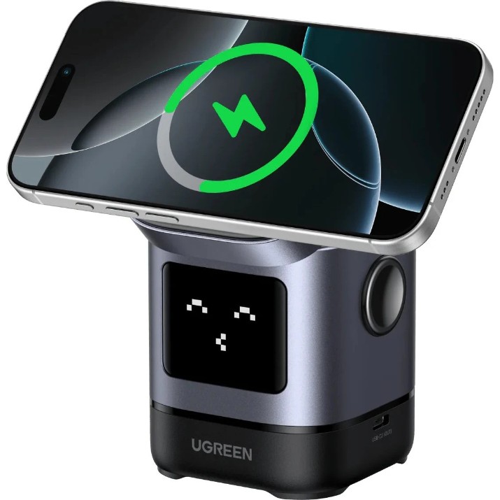 Зарядное устройство Ugreen Uno 2-in-1 Grey (45775)