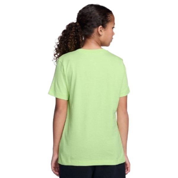 Tricou pentru copii Nike Sportswear Big Kids Light Liquid Lime, s.S