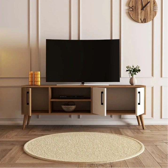 Тумба под ТВ Trendy Exxen 1584 White Oak 150x52x34cm