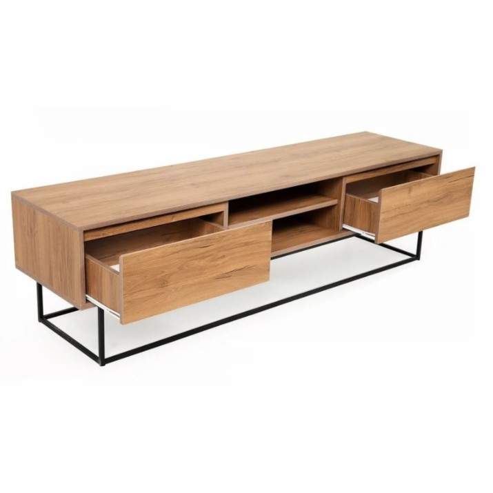 Comodă TV Trendy Laxus 180 Nuc Negru 180x50x40cm