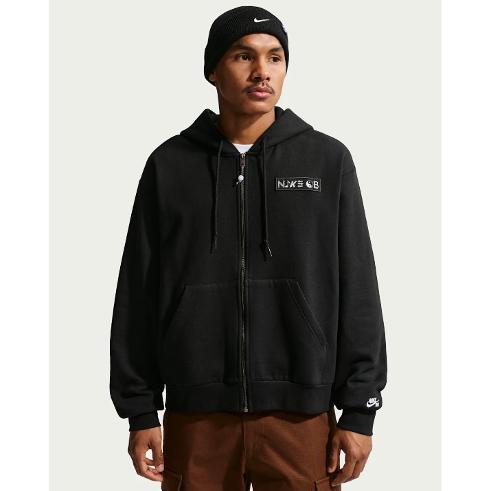 Мужская толстовка Nike Sb Fleece Full-Zip Black, s.S