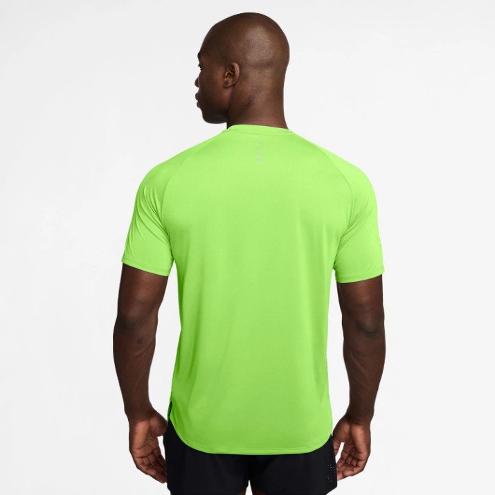 Мужская футболка Nike Stride Dri-Fit Lime Blast/Reflective Silver, s.S