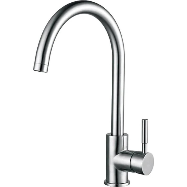 Chiuvetă de bucătărie cu baterie, dozator și picurător Fabiano 70x45 Satin