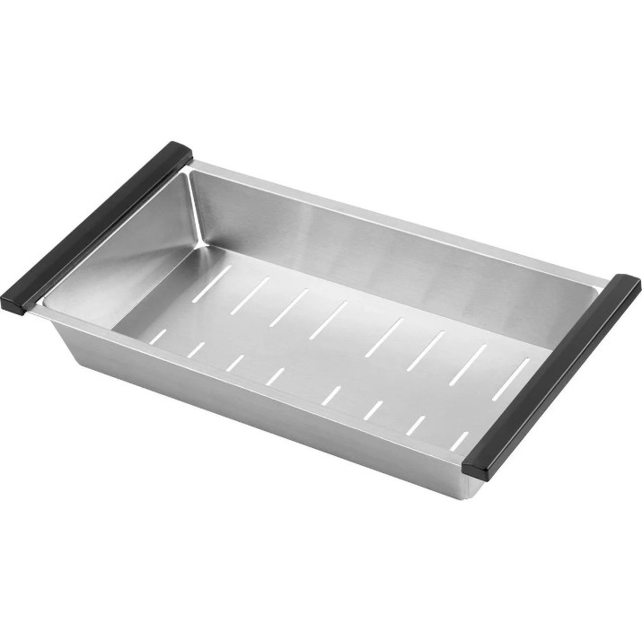 Chiuvetă de bucătărie cu baterie, dozator și picurător Fabiano 70x45 Satin