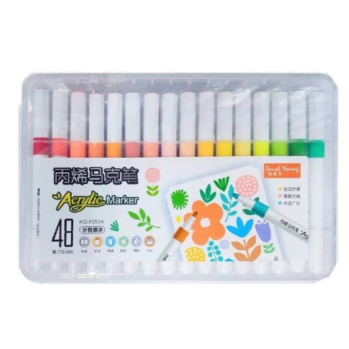 Маркеры HD Acrylic Marker 48pcs (22561)