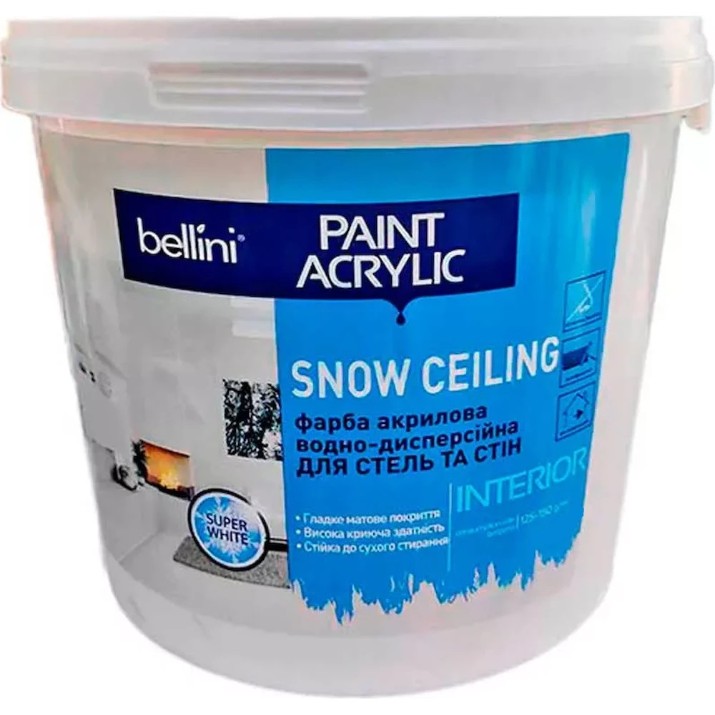 Краска Bellini Snow Ceiling Paint Acrylic 4kg