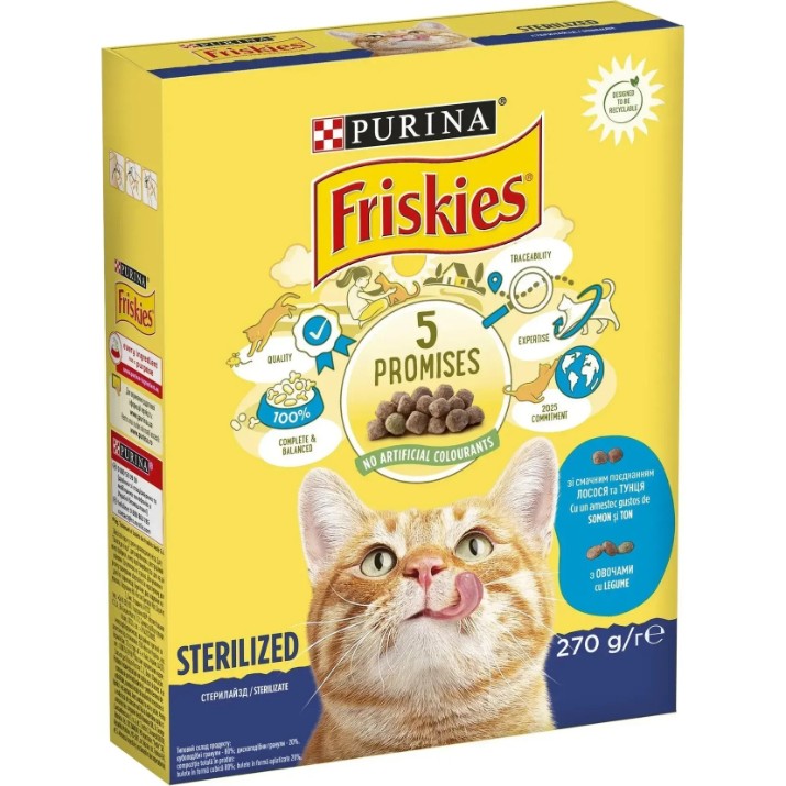 Сухой корм для кошек Purina Friskies Steril 270g